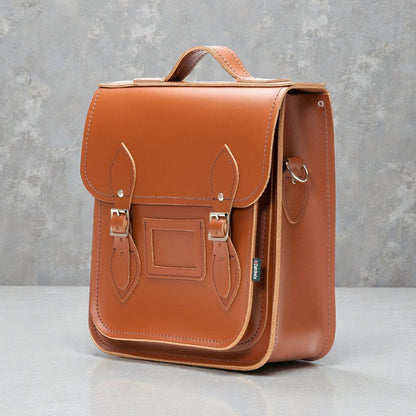 Handmade Leather City Backpack - Chestnut