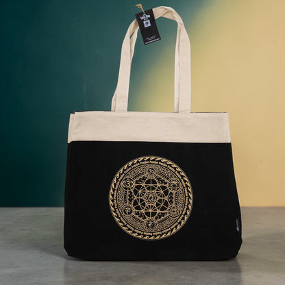 Chocolate Freedom Chakra Stonewash Tote Bag