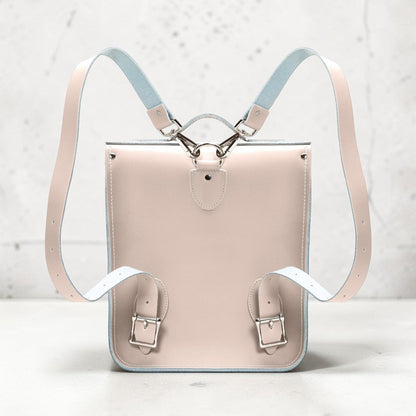 Handmade Leather City Backpack - Iced Coffee