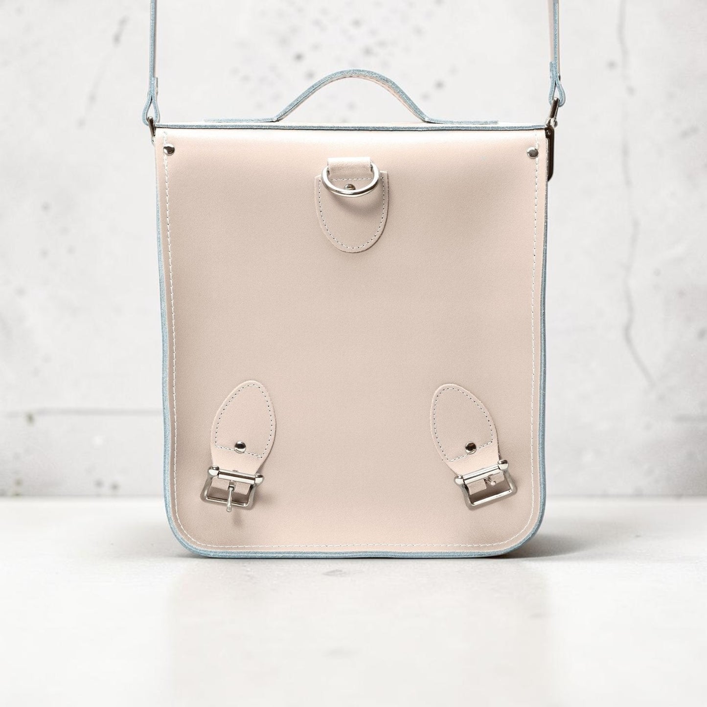 Handmade Leather City Backpack - Iced Coffee