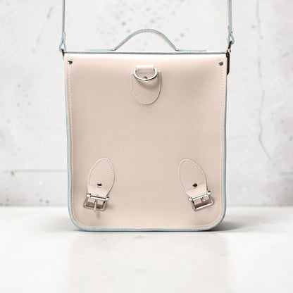 Handmade Leather City Backpack - Iced Coffee