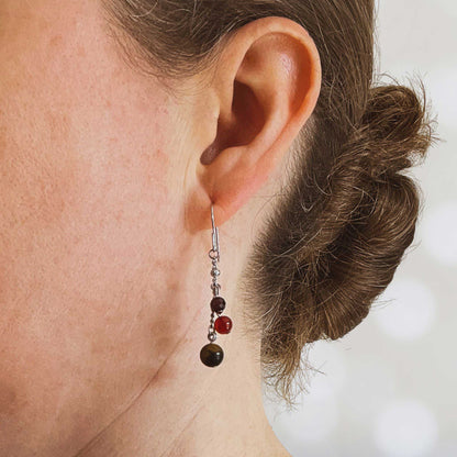 Confidence Gemstone Drop Earrings