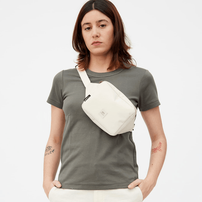 Cream Repurposed Sling Bag