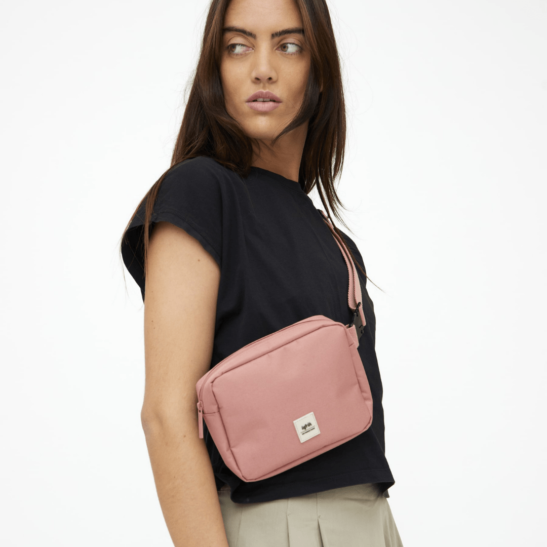Dusty Pink Repurposed Sling Bag