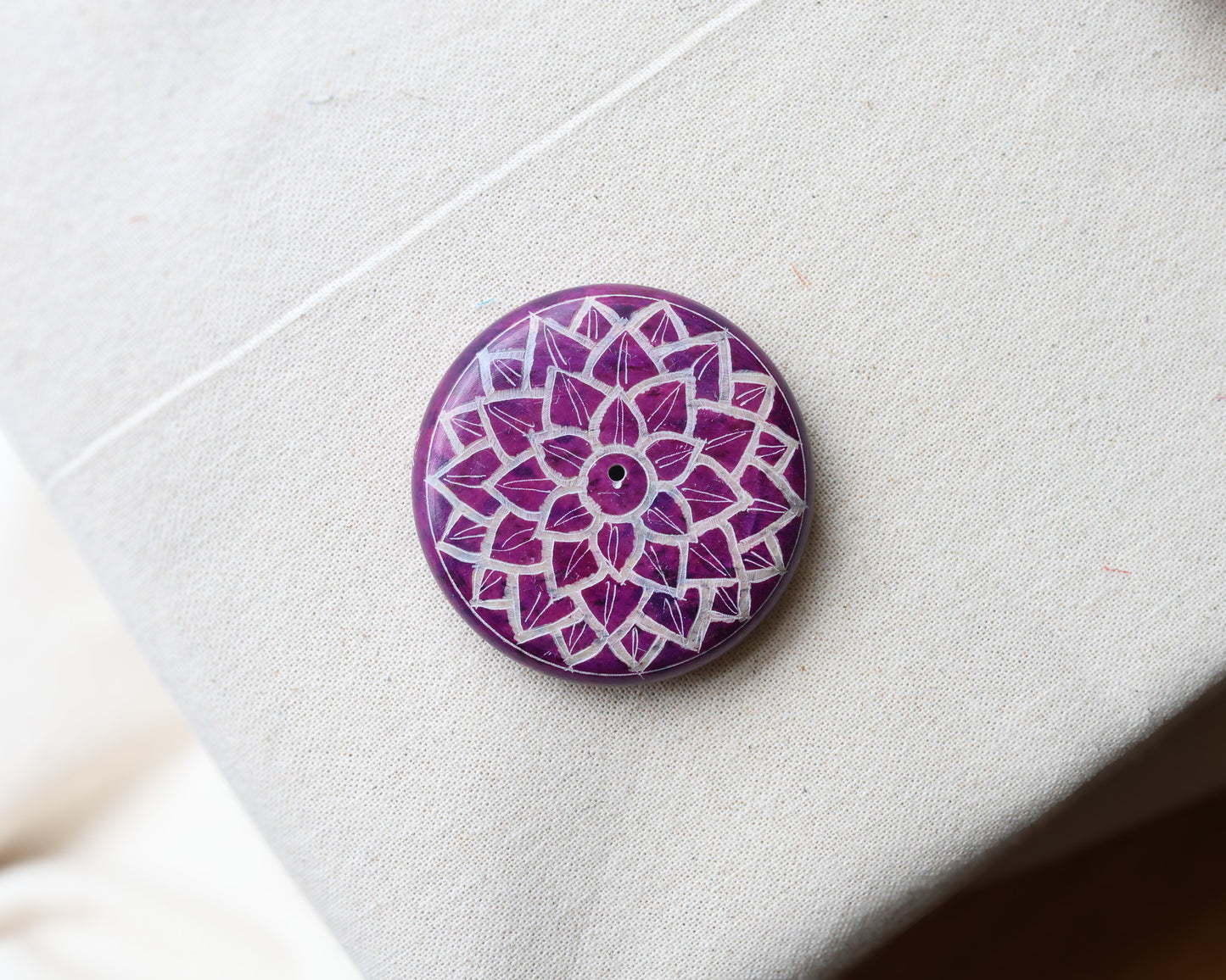 Chakra Soapstone Incense Holder