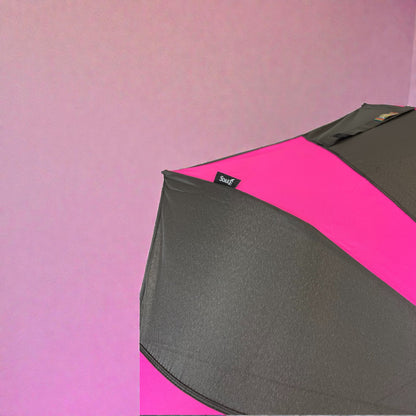 Everyday Swirl Folding Umbrella: Pink/Black