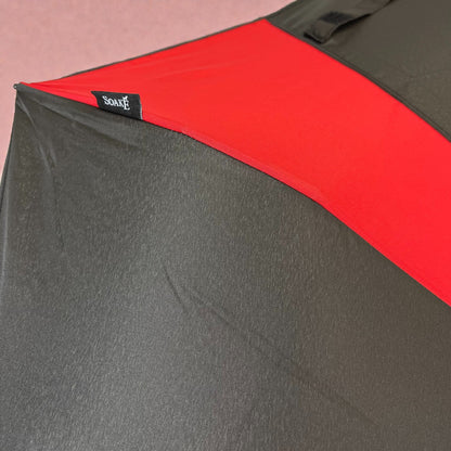 Everyday Swirl Folding Umbrella: Red/Black