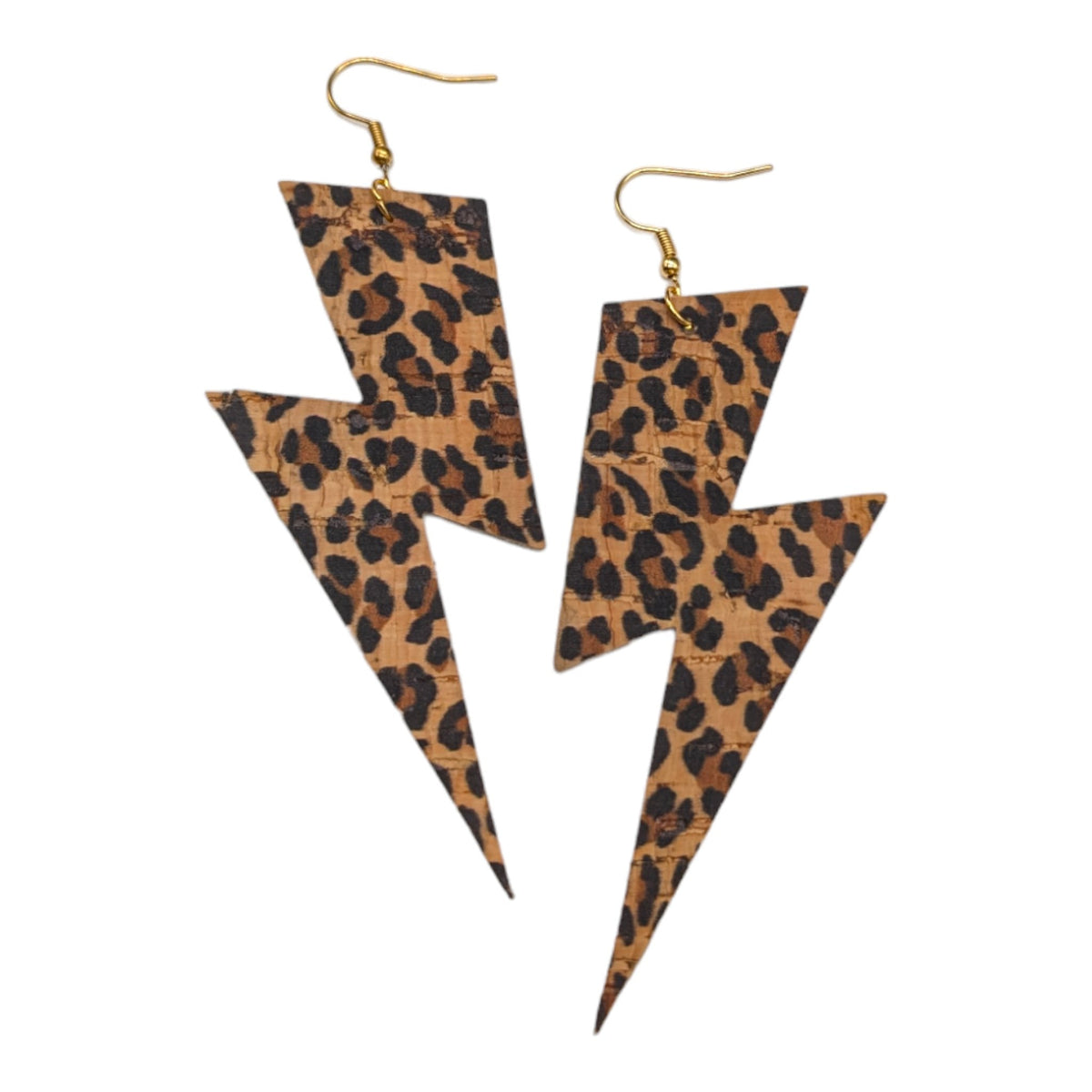 Extra Large Gold Lightning Bolt Earrings
