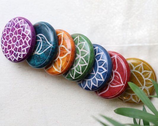 Chakra Soapstone Incense Holder
