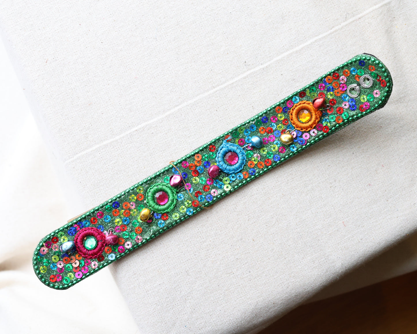 Singing Bell Embroidered Incense Holder
