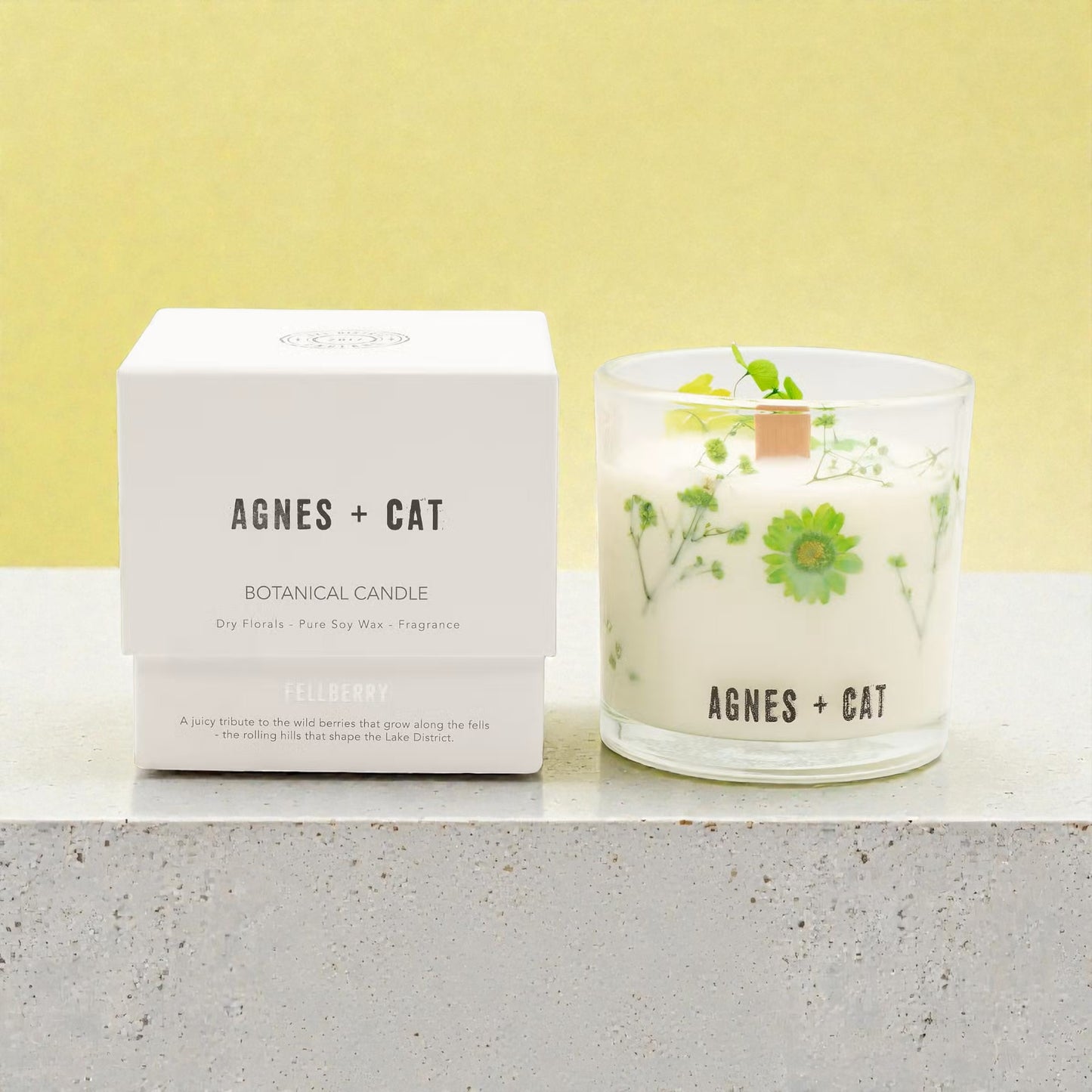 Agnes + Cat Botanical Soy Wax Candle - Fellberry