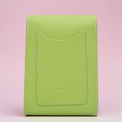 Handmade Leather Festival Phone Bag - Grass Green
