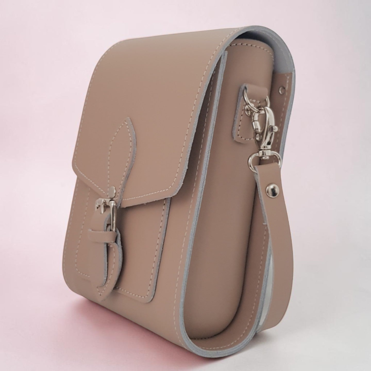 Handmade Leather Festival Phone Bag - Iced Coffee