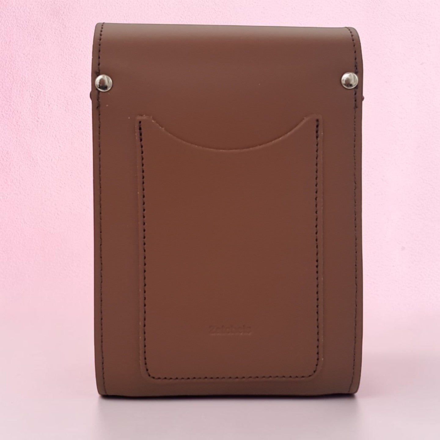 Handmade Leather Festival Phone Bag - Chestnut