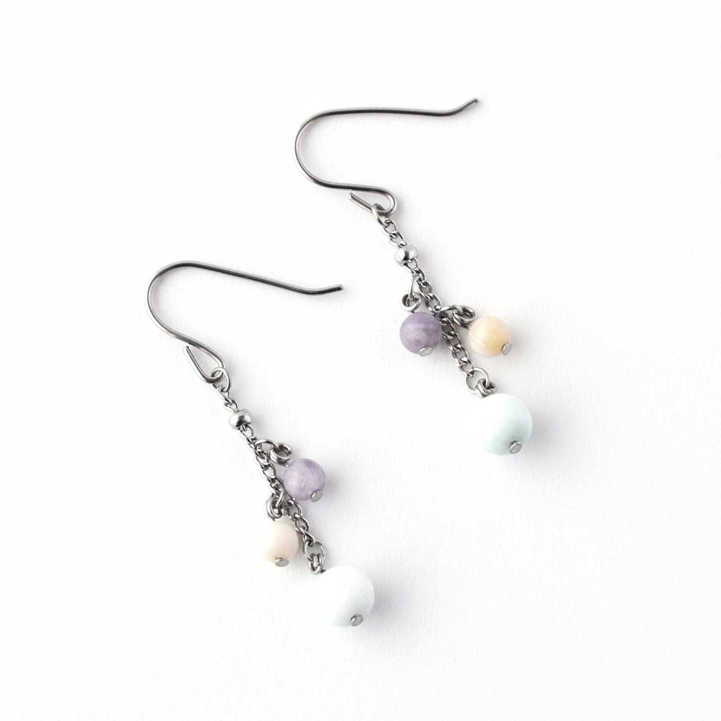 Calm Gemstone Drop Earrings