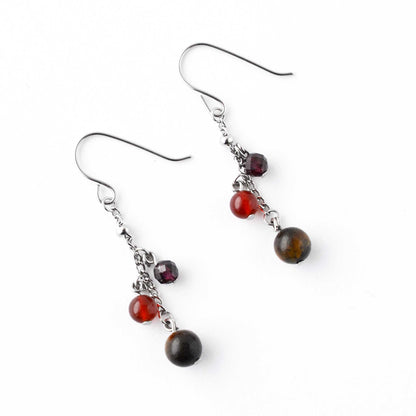 Confidence Gemstone Drop Earrings