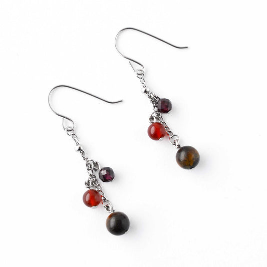 Confidence Gemstone Drop Earrings