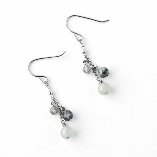 Good Luck Gemstone Drop Earrings