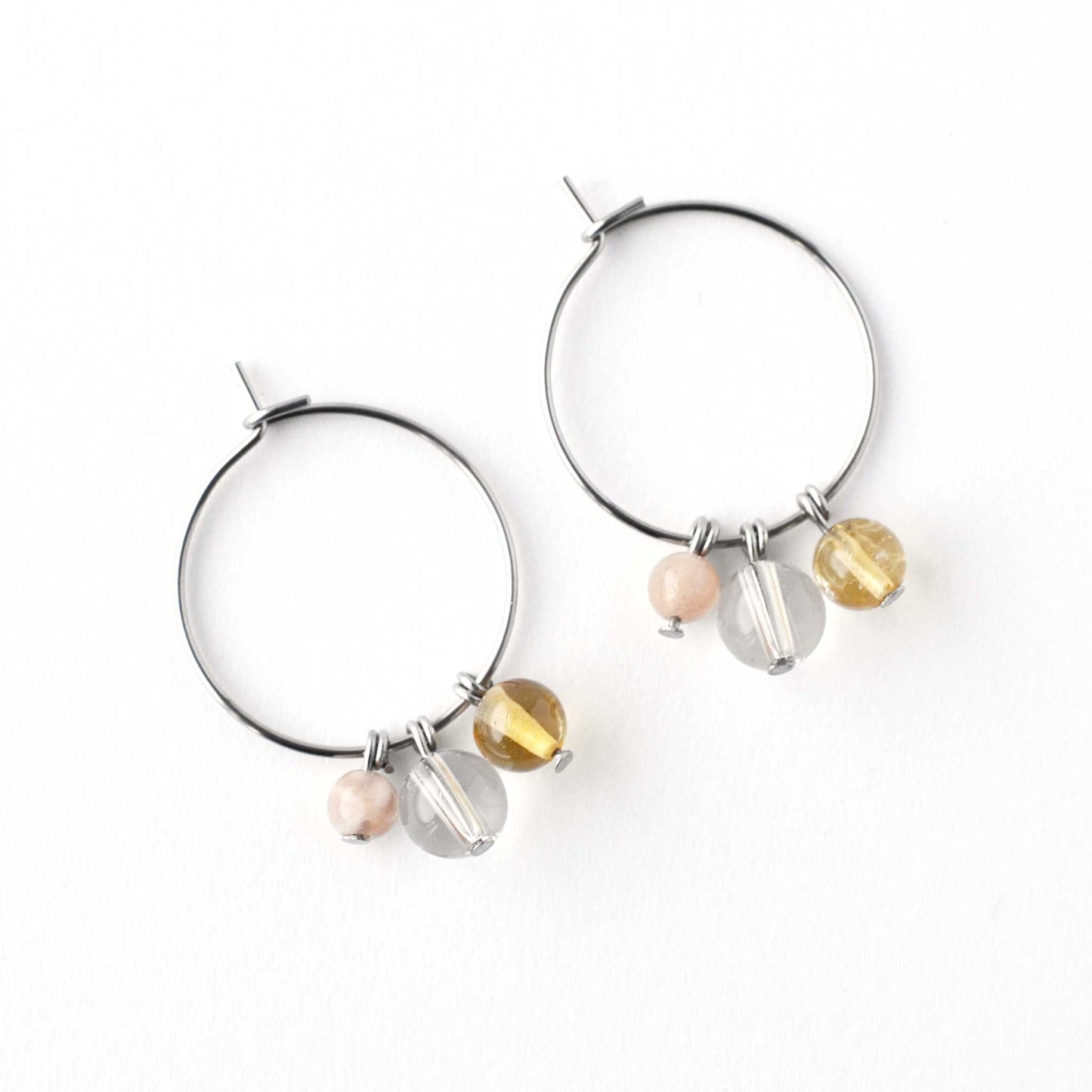 Joy Gemstone Hoop Earrings
