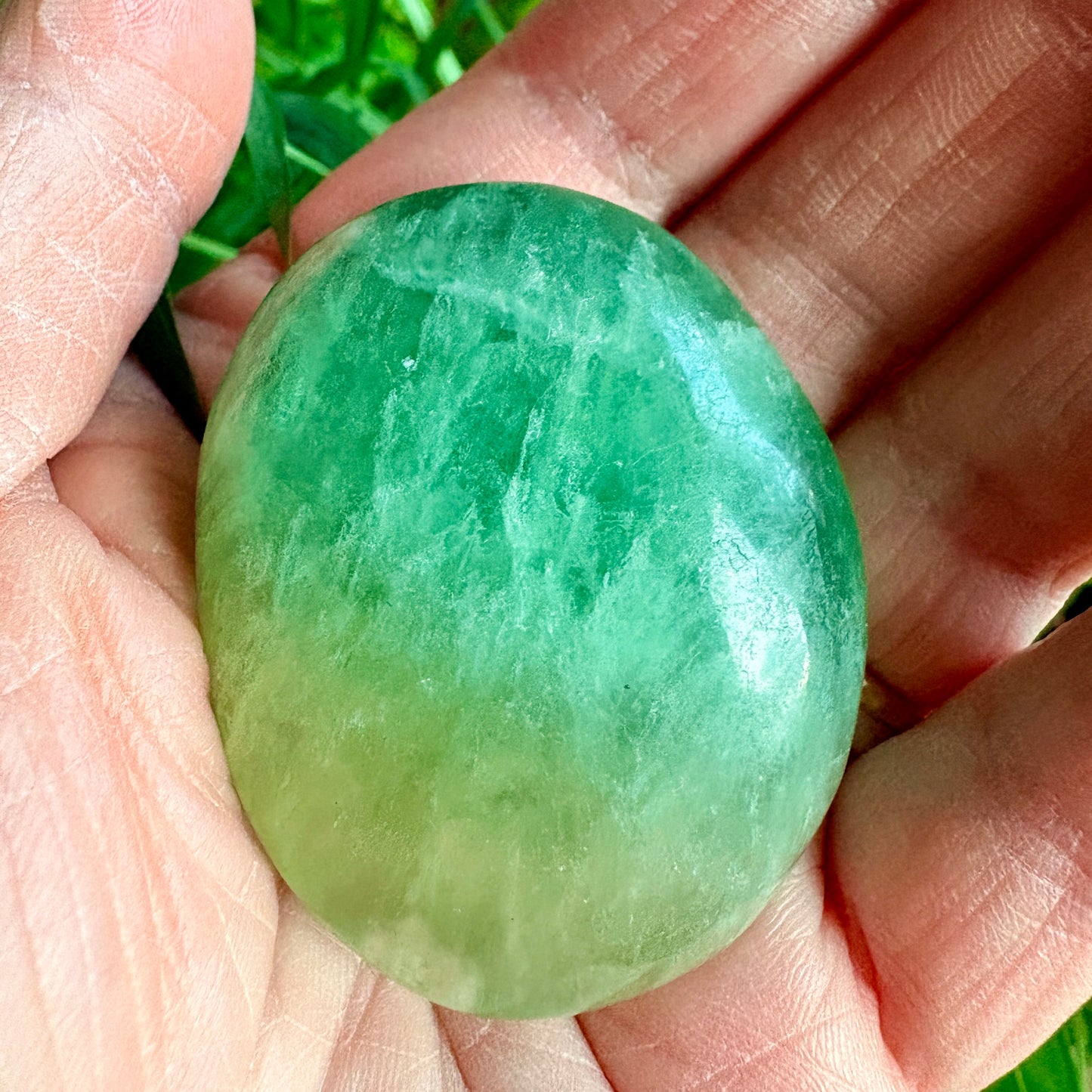 Fluorite Palm Stone