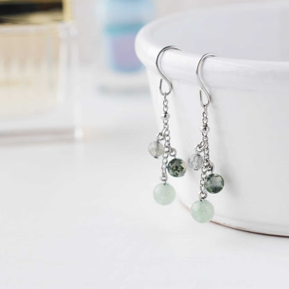 Good Luck Gemstone Drop Earrings