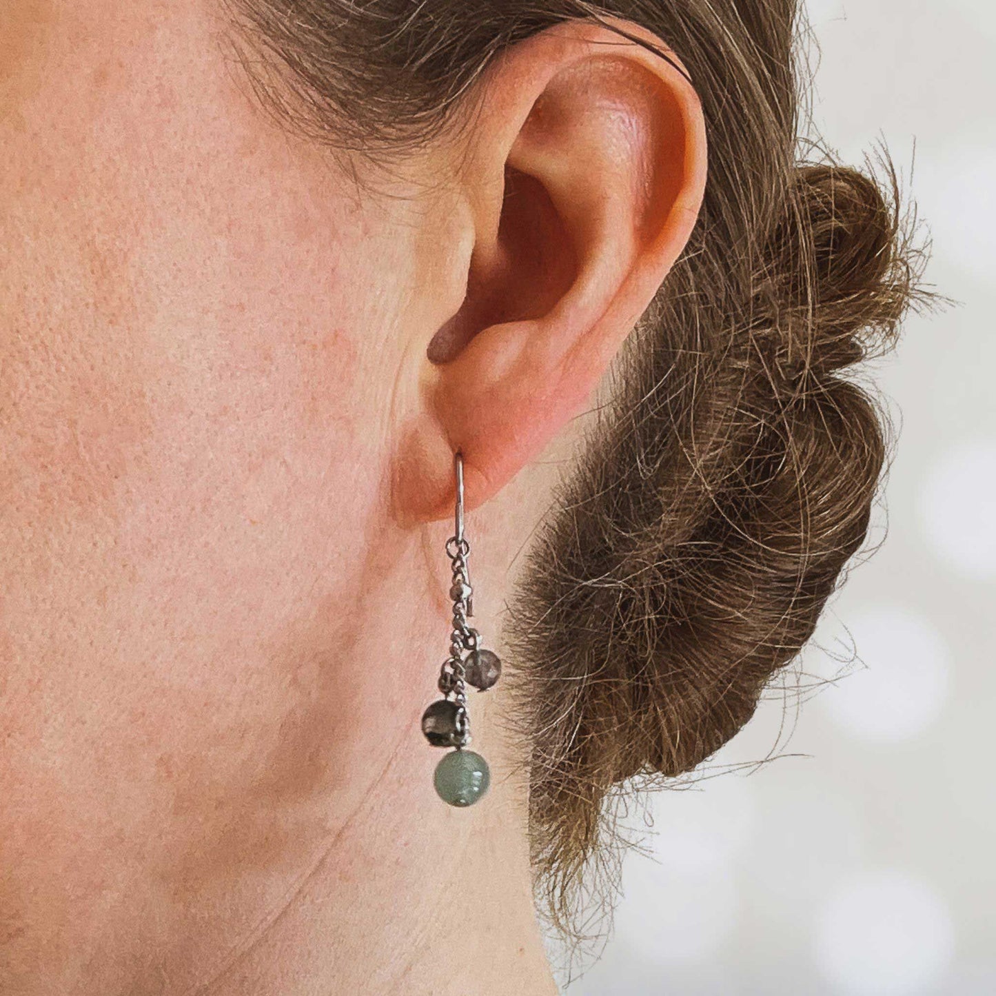 Good Luck Gemstone Drop Earrings