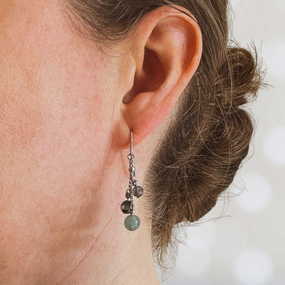 Good Luck Gemstone Drop Earrings