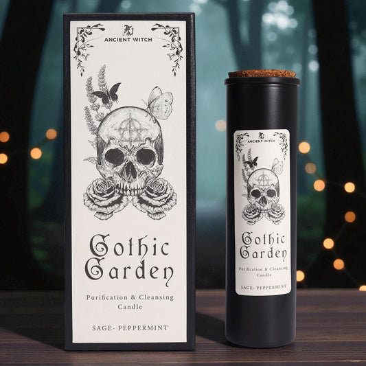 Gothic Garden Ancient Witch Ritual Candle