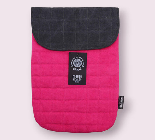 Hot Pink Quilted Tech Pouch