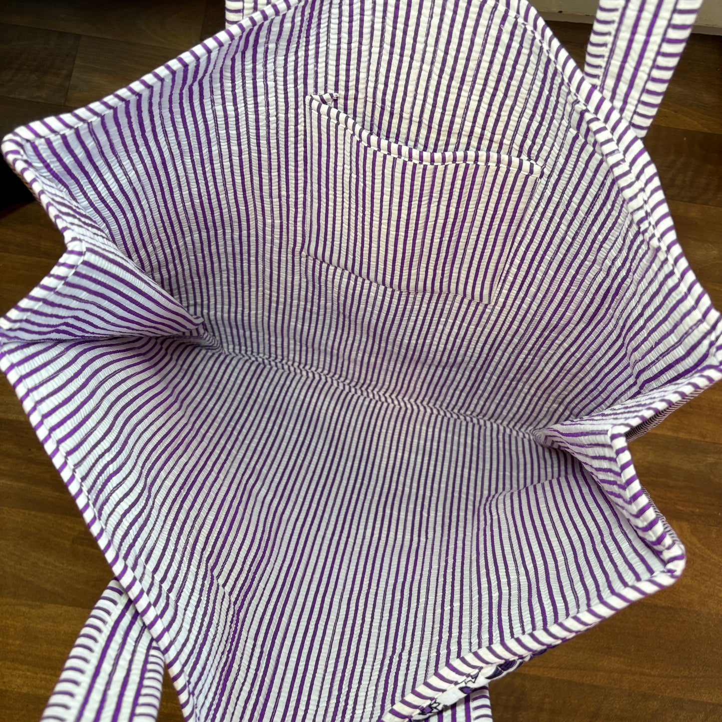 Chandra Boho Purple Kantha Bag