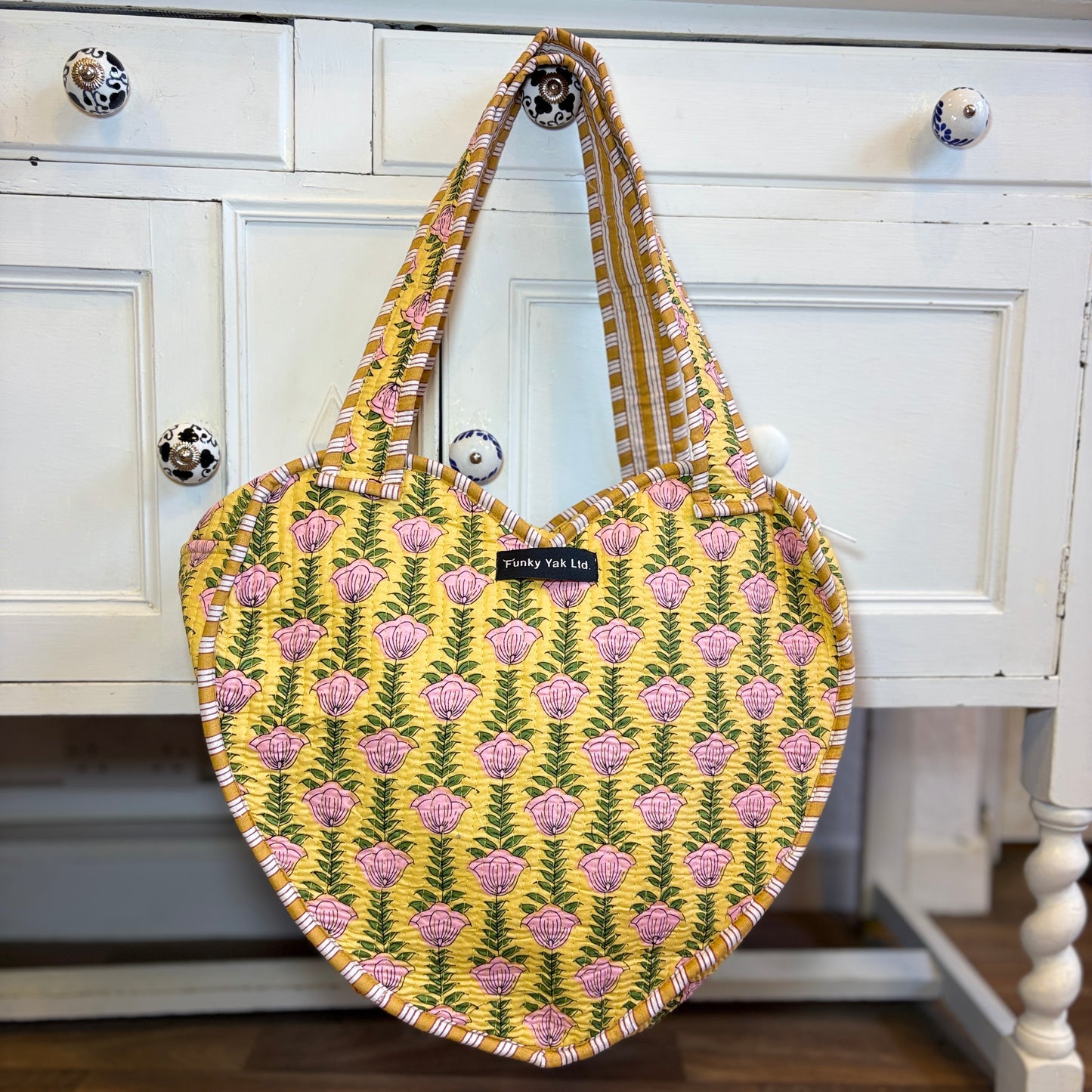 Babla Boho Heart Kantha Bag