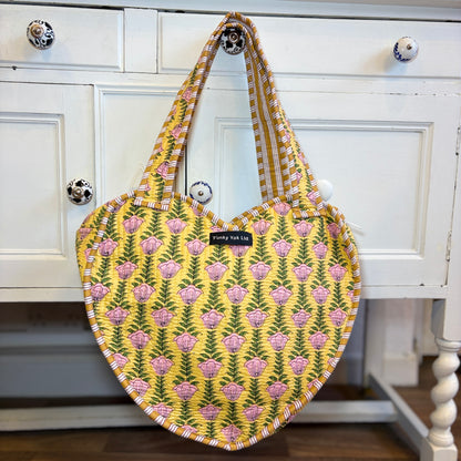 Babla Boho Heart Kantha Bag