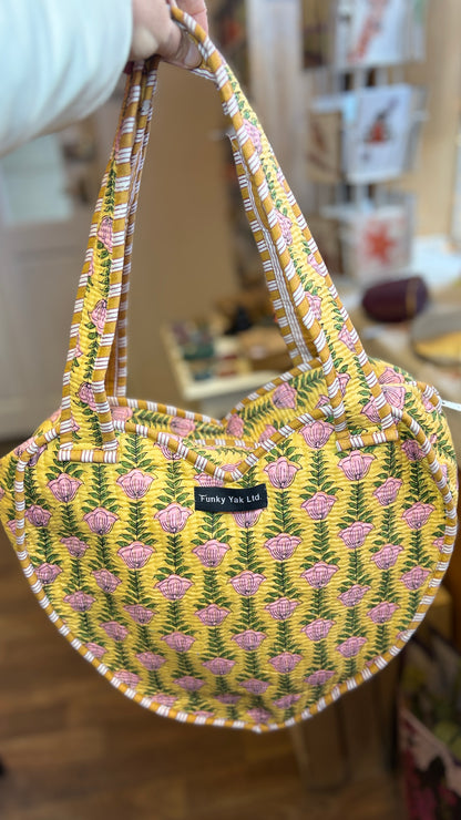 Babla Boho Heart Kantha Bag