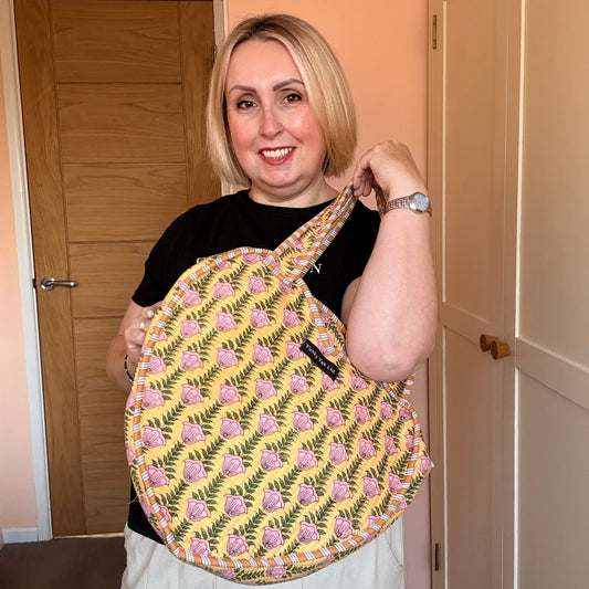 Babla Boho Heart Kantha Bag