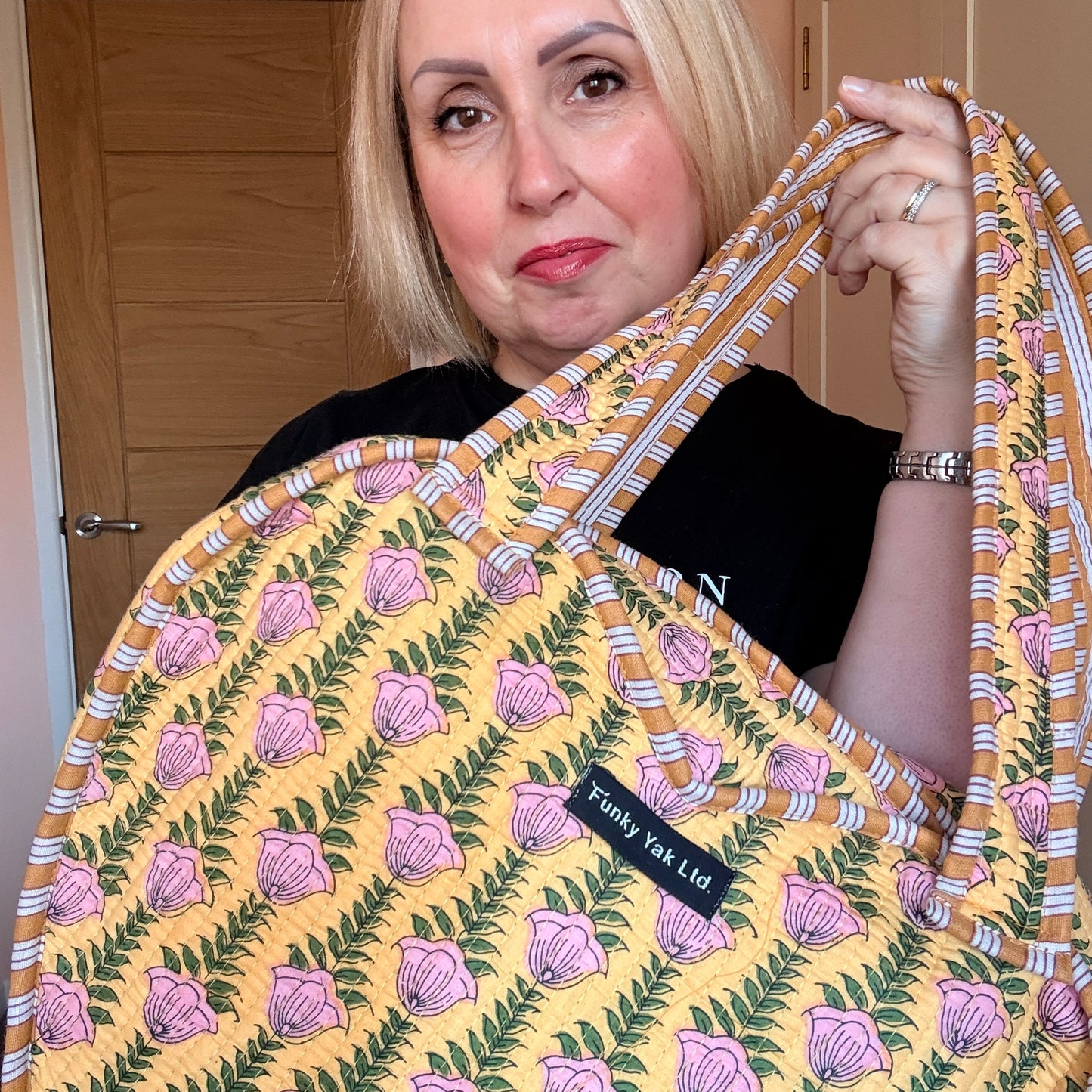 Babla Boho Heart Kantha Bag