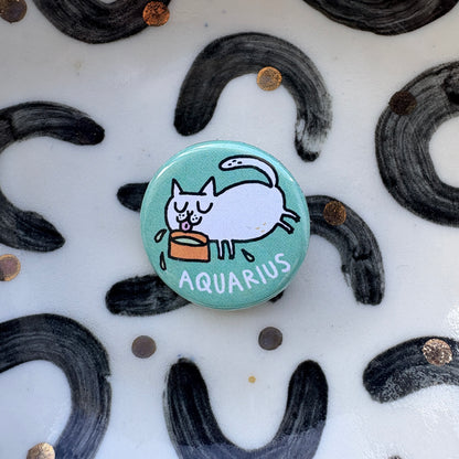 Aquarius Catstrology Badge