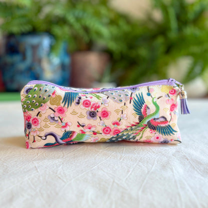 Kujaku Ivory Japanese Pencil Case