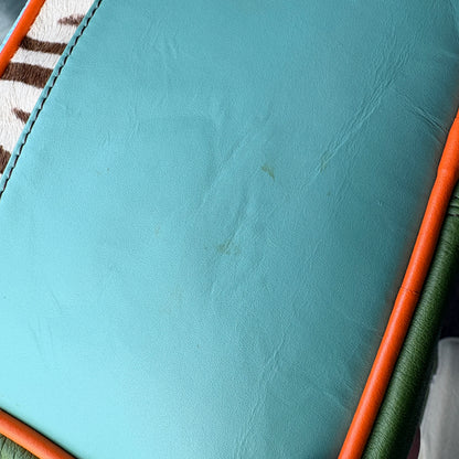 Faith Baby Blue Zebra Camera Bag