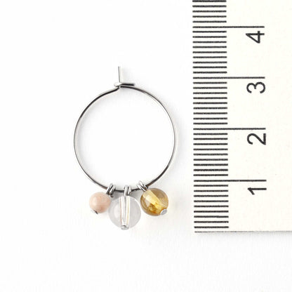 Joy Gemstone Hoop Earrings