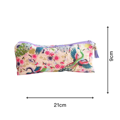 Kujaku Ivory Japanese Pencil Case