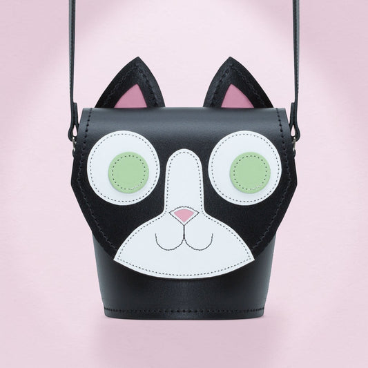 Kitty Cat Handmade Leather Bag
