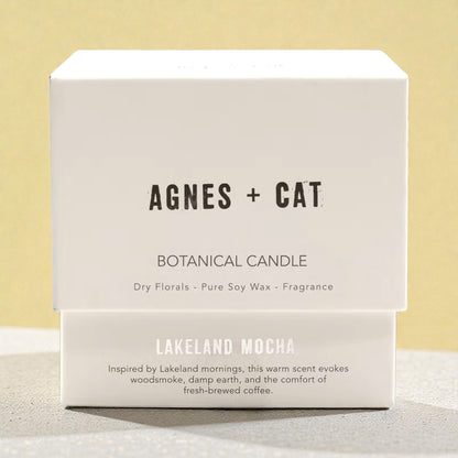 Agnes + Cat Botanical Soy Wax Candle - Lakeland Mocha