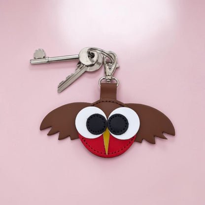 Robin Handmade Leather Bag Charm