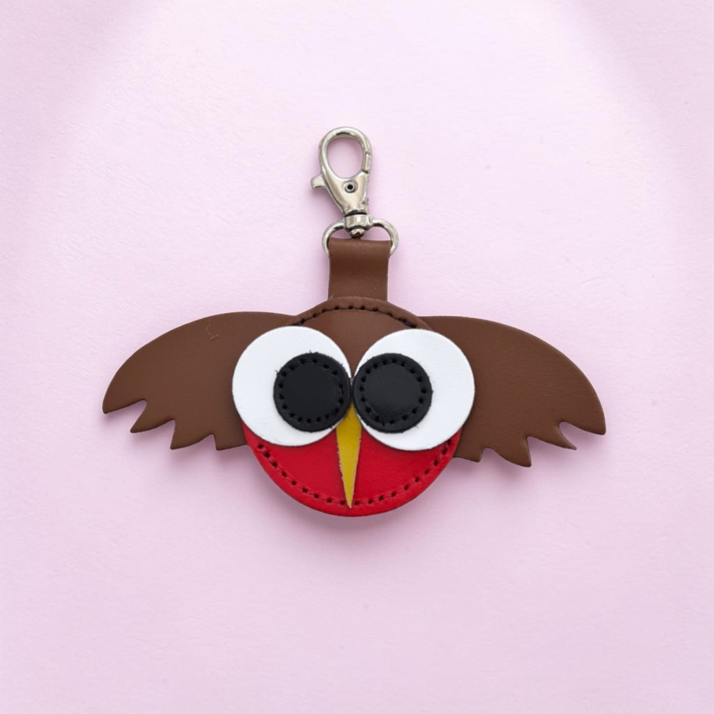 Robin Handmade Leather Bag Charm