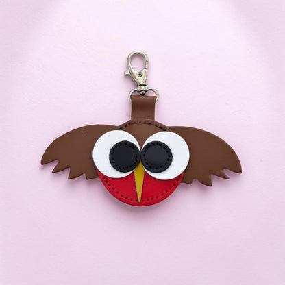 Robin Handmade Leather Bag Charm