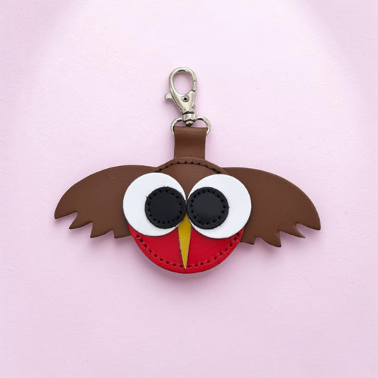 Robin Handmade Leather Bag Charm