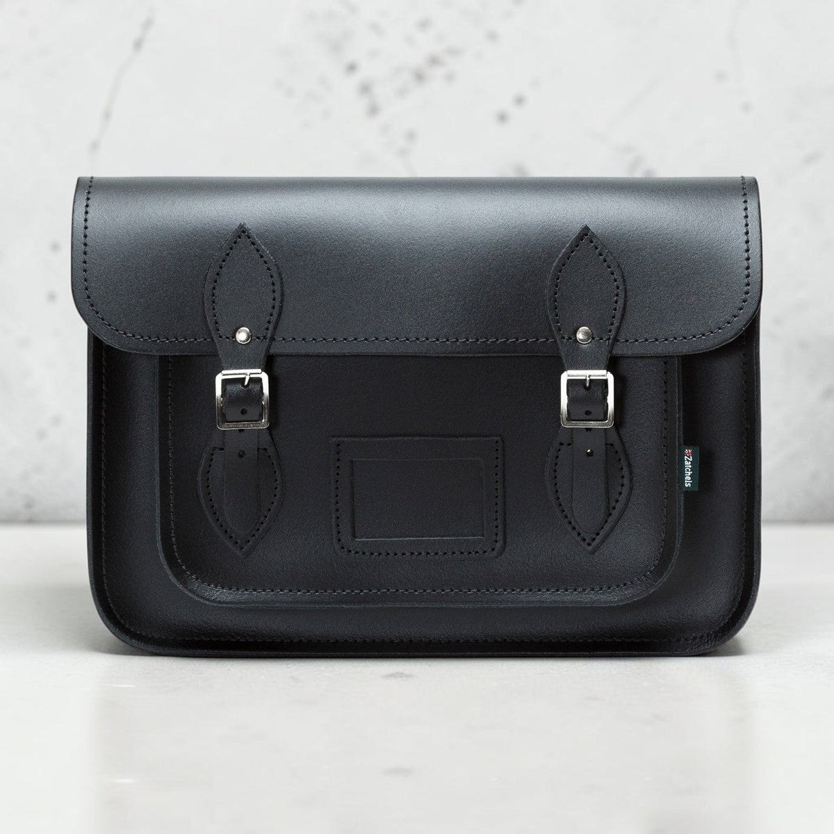 Handmade Leather Satchel - Black