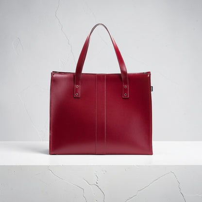 Handmade Leather Shopper - Oxblood