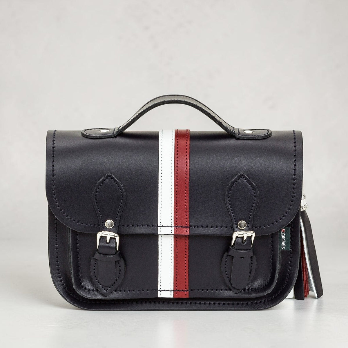 Leather Midi Satchel - British Edit