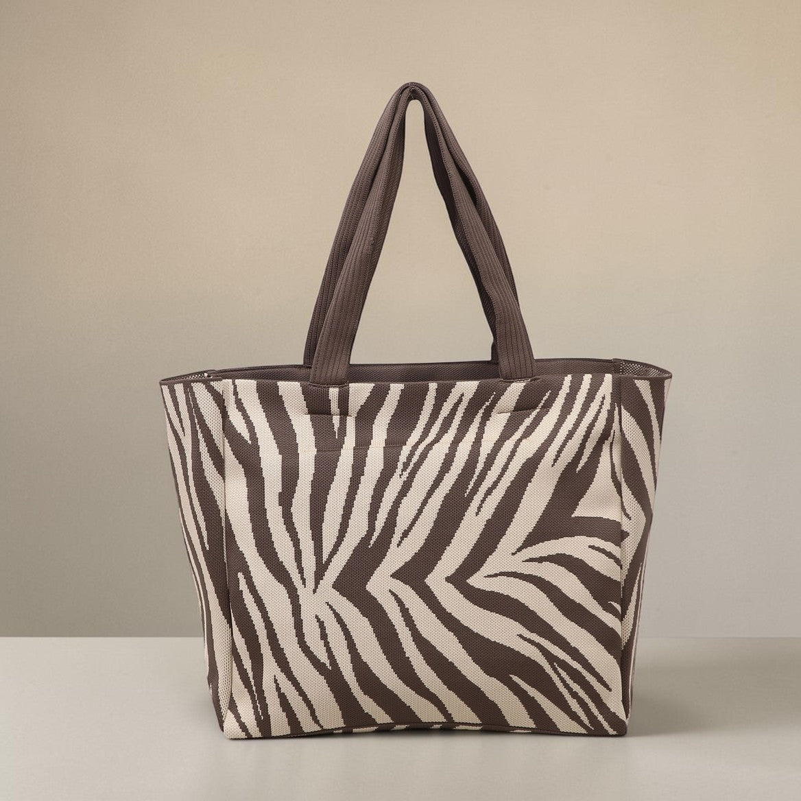 Mocha Zebra Tote
